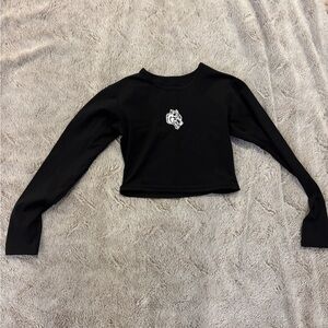 Darc Sport Black Long Sleeve Crop Top